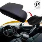 Fits 1992-1999 BMW E36 Center Console Armrest PU Leather Cover Black
