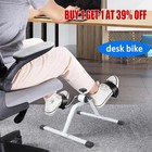 Mini Exercise Bike Portable Pedal Exerciser Resistance Cycle Indoor Gym Fitness