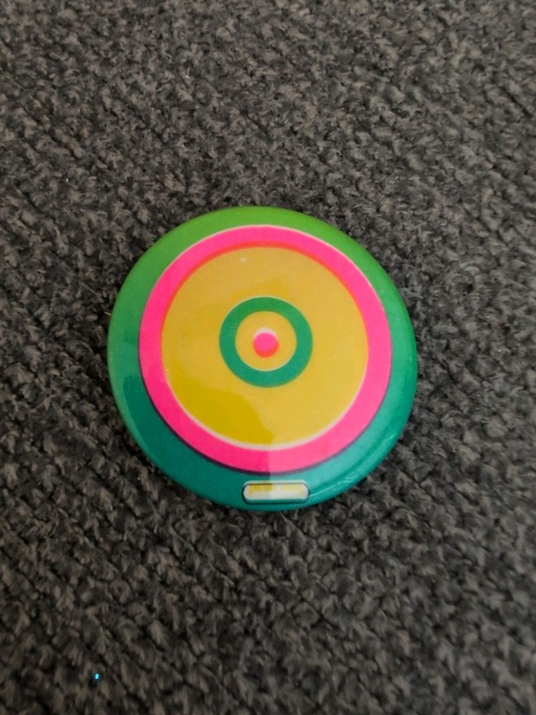 Original Vintage Peter Max 1960's Tin Celluloid Pinback Button NOS!