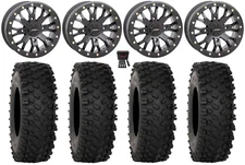 System 3 SB-4 15" Wheels Black (6+1) 33" ATX470 Tires Can-Am Commander Maverick