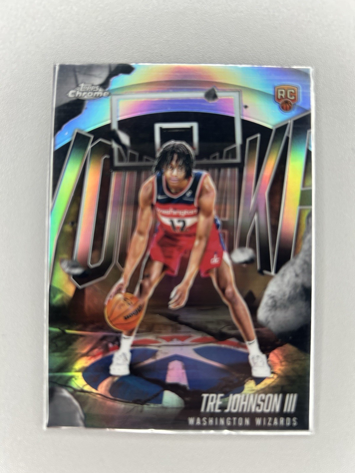 2025-26 Topps Chrome Tre Johnson III Youthquake Refractor #YQ-6 RC Wizards