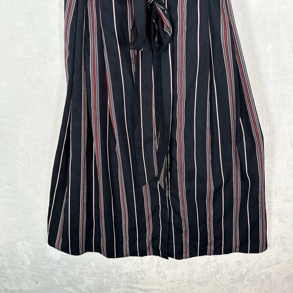 Vestido Ark & Co Anthropologie Mujer Grande Azul Marino Rayas Midi Manga Dolman Foto 4 de 4