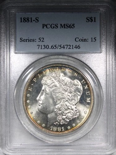 1881-S Morgan Dollar PCGS MS65 Flashy Gorgeous Gem