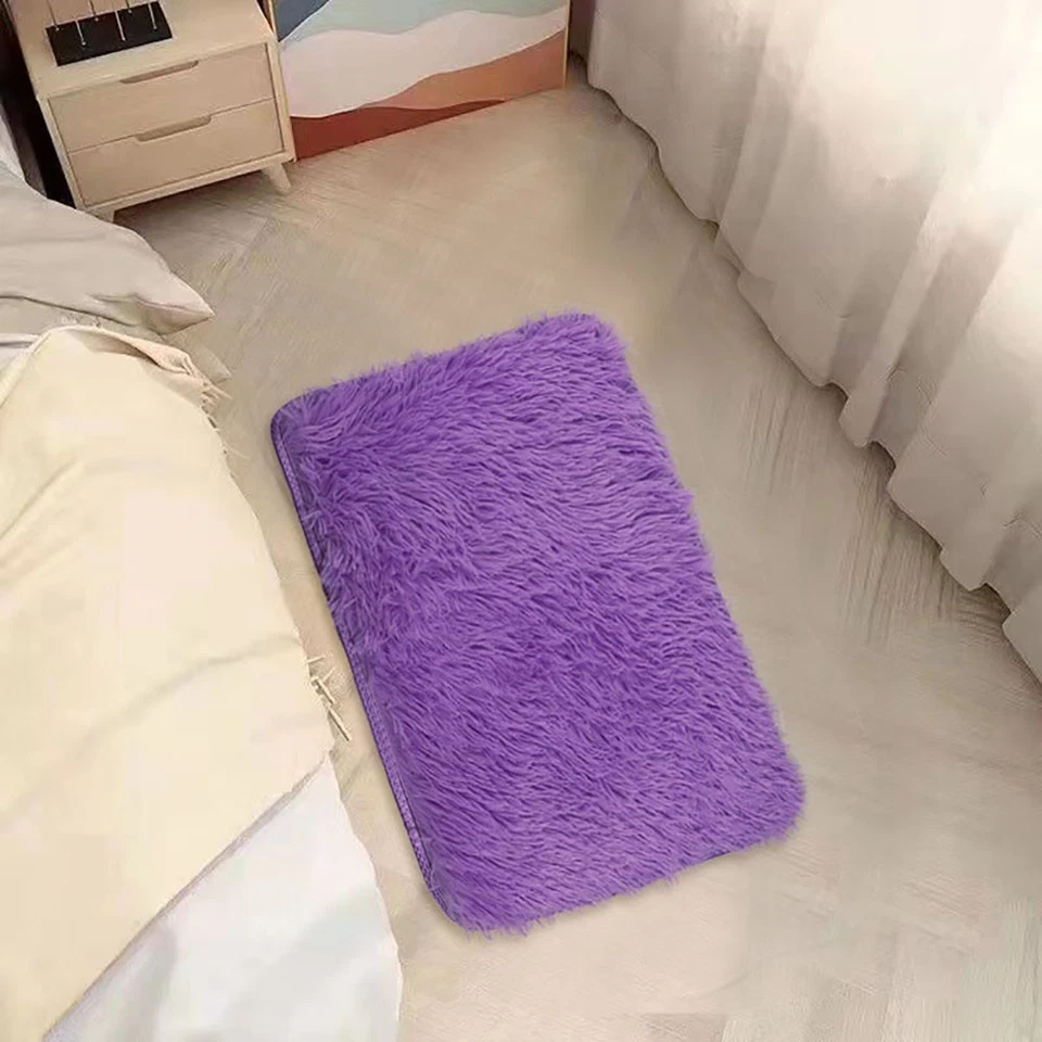 Shaggy Rugs Anti-Slip Large Fluffy Rug Super Soft Living Room Bedroom Carpet Mat - Image 3 of 4