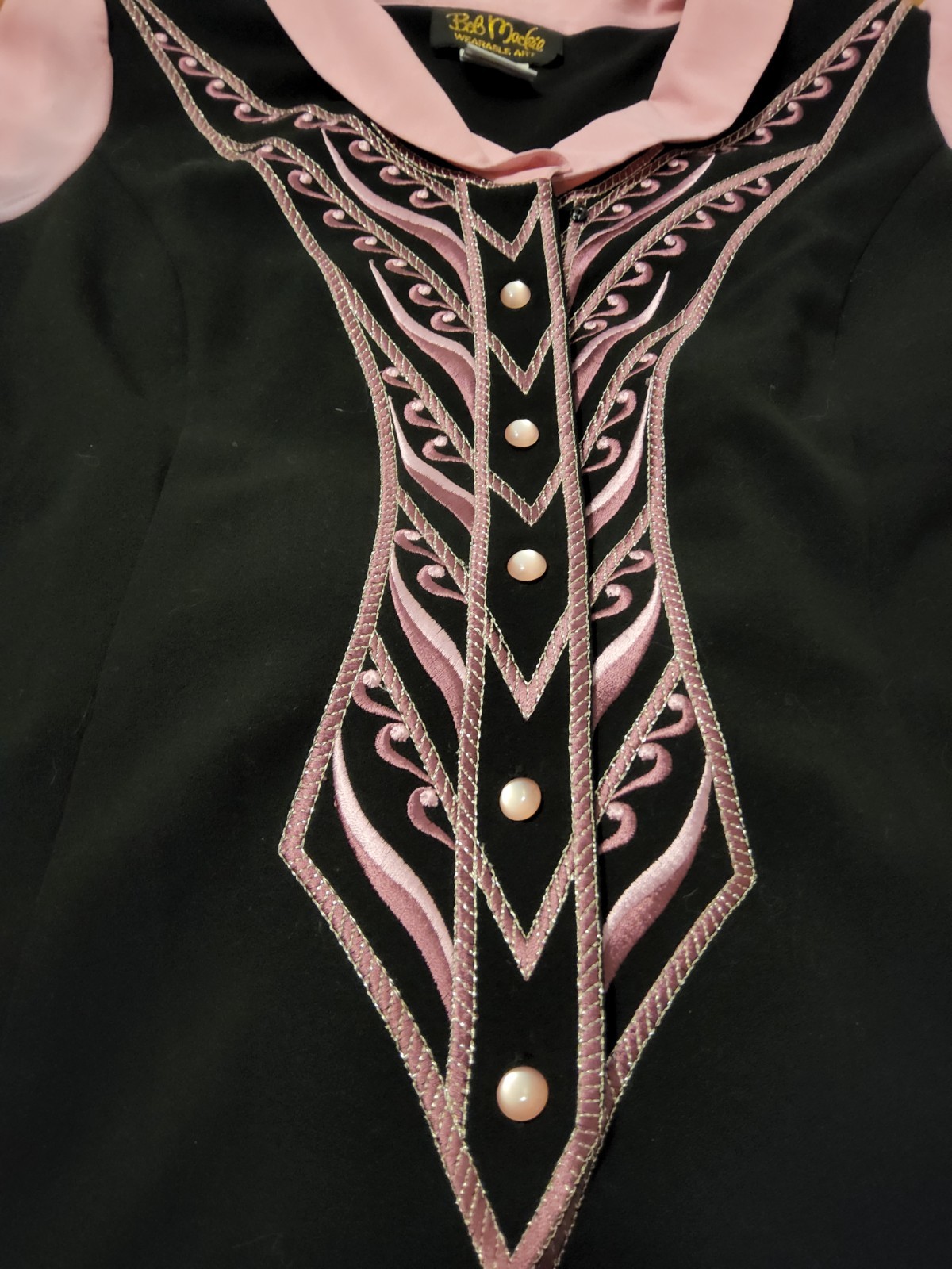 Vintage Bob Mackie Wearable Art Womens Small Embr… - image 3