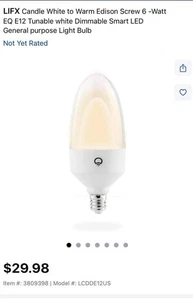 LIFX Ampoule lumineuse intelligente 480 Luminaires E12 Et 6w