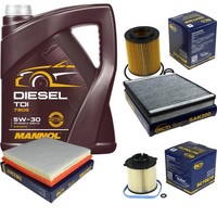 SCT Inspektionspaket 5LMANNOL Diesel TDI 5W-30 FüR Opel Astra J Caravan 1.7 Cdti
