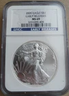 2009 American Silver Eagle NGC MS69 Early Release Blue Label