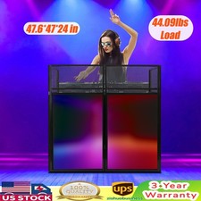 DJ Display Stand, DJ Event Booth Facade, Portable DJ Facade Booth Table, DJ Cont