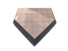 CHAMPION SPORTS HOME PLATE 3-3/8" THICK. RUBBER HOME PLATE, STAINED