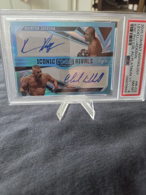 2025 Panini Combat Anthology Chuck Liddell/ Rampage Jackson Iconic Rivals 1/1