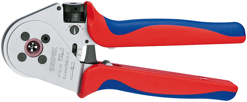 Knipex 975265 Four-Mandrel Crimping Pliers For Turned Contacts