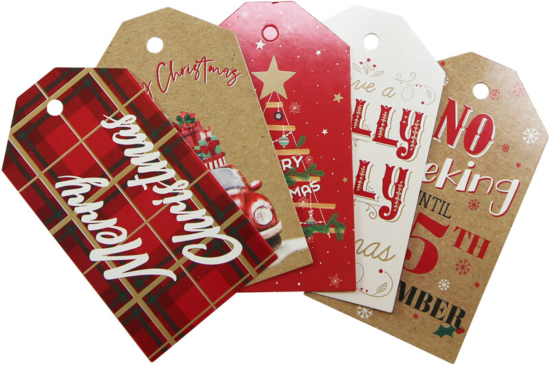40 LUXURY CHRISTMAS GIFT TAGS TRADITIONAL MODERN CONTEMPORARY PRESENTS CUTE - Foto 13
