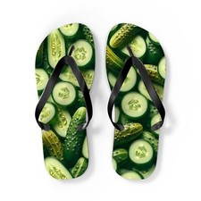 Pickling Pickle Lover Flip Flops