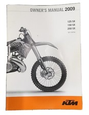 KTM 125 SX 150 SX 250 SX OWNER'S MANUAL 2009 (3211347en)