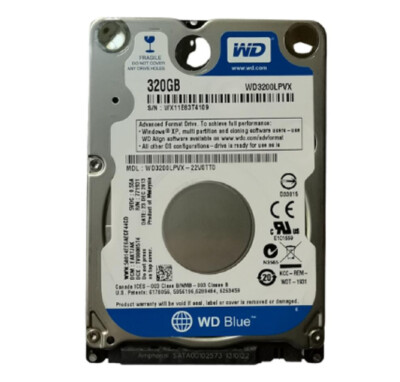 Western Digital 320GB WD3200LPVX 5400RPM 8MB 6Gb/s 2.5'' Laptop Hard Disk Drive