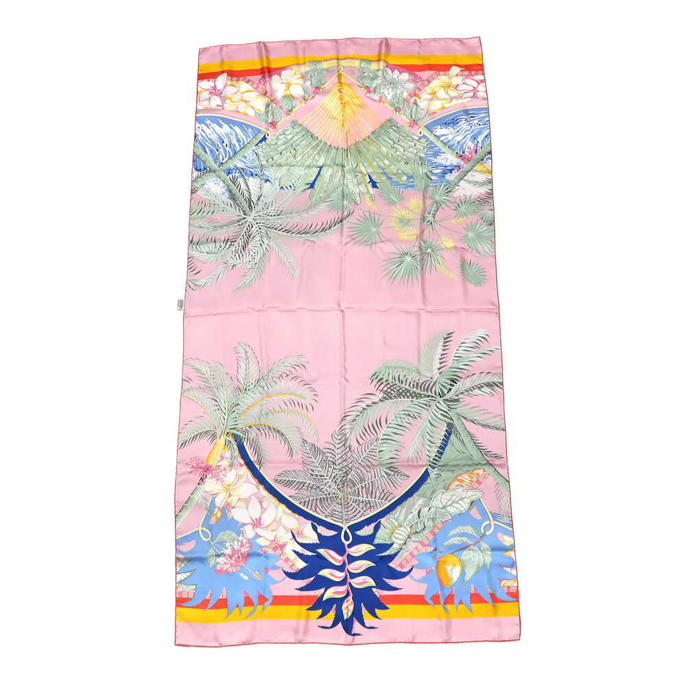 Hermes Paris Aloha Rectangle Scarf Pink Rectangular Silk 100% | eBay