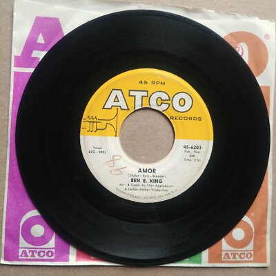 BEN E. KING Amor/Souvenir Of Mexico 45 7'' POP SOUL Record Vinyl 1961 ATCO