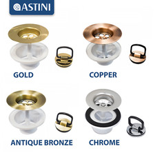 65mm Ceramic Belfast Plug Waste for Astini, RAK, Rangemaster, Caple Sink