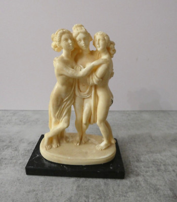 Gino Ruggeri Sculptor ''The Three Graces'' Resin Sculpture Figure Italy 6'' x 4''