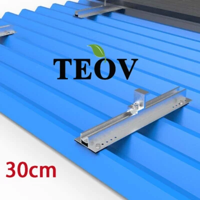 Solarpanel Halterung Trapezblech Flachdach Alu PV Montage Befestigungsschiene