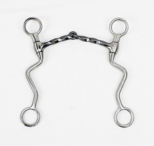 WESTERN TWISTED SATIN STEEL ARTICULATED TWIST BITE