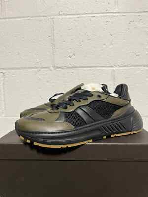 Bottega Veneta , Speedster Calf Trainer in Kaki 20 - Black BNIB 44