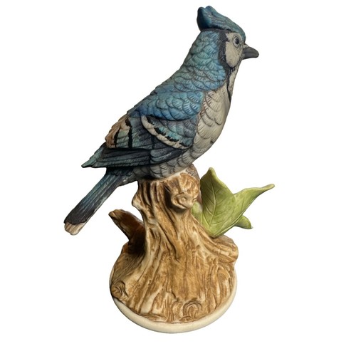Vintage Blue Jay by Andrea 9386 5.75 x 4" Bird Figurine Collectable - Picture 2 of 3