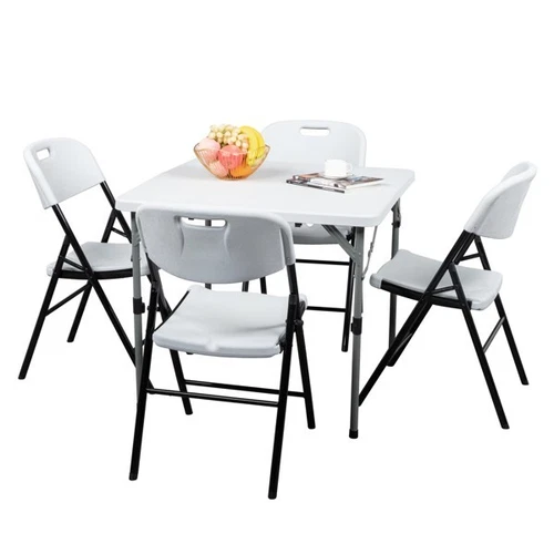 4pcs 47*54*84cm Garden Plastic Folding Chair White Hot sale - Bild 9 von 9