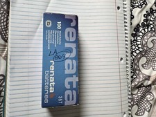 Box of 100 Renata 357 batteries