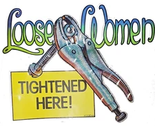 Loose Women Tightened Here! Vintage 70's T-Shirt transfer Iron on X 213
