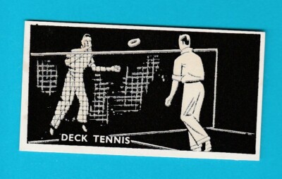 SPORT - DECK TENNIS - LEUCHTENDE SILHOUETTEN - BOCNAL TABAK CO. - 1938