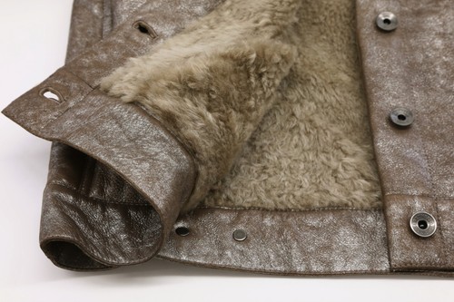 NWT$10345 Brunello Cucinelli Metallic Leather Shearling Fur Coat W/Hood 42M A191 - Picture 8 of 12