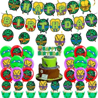 Teenage Mutant Ninja Turtles Party Supplies Party Decoration Tableware Banner