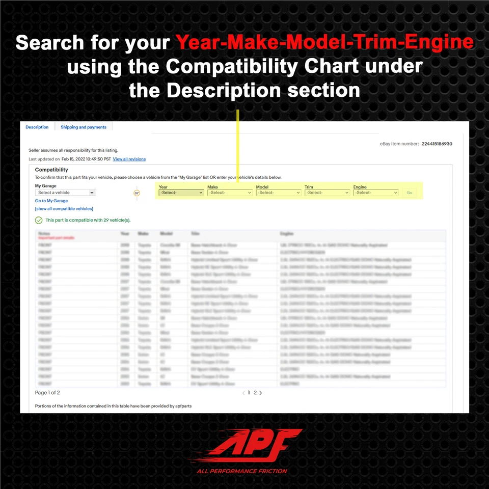 Front+Rear Drill/Slot Zinc Brake Rotors Ceramic Pads for Hyundai Tucson 08-09 Foto 3 de 4