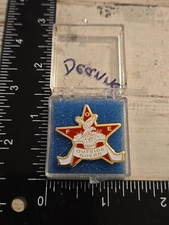 Vintage FOE Fraternal Order of Eagles Outside Guard Gold Tone Enamel Pin N3