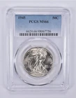 1945 Walking Liberty Half Dollar MS66 PCGS *9207