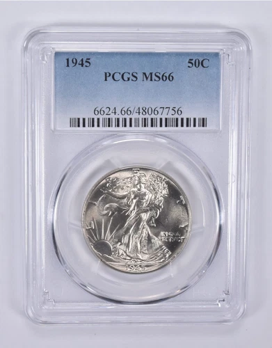 1945 Walking Liberty Half Dollar MS66 PCGS *9207