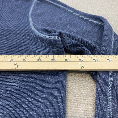 Eddie Bauer Sweater Mens XL Blue Quarter Zip Pullover Knit Outdoor Golf Office - Picture 10 of 12