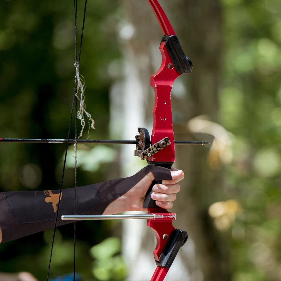 Daskz Leather Archery Arm Guard Protective Forearm Bracer for Shooting Hunting - Image 4 of 4