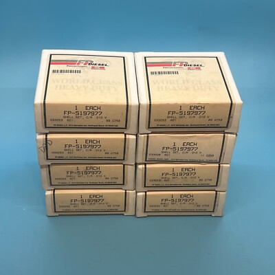 NOS FPDiesel Detroit Diesel Connecting Rod Bearing Shell 8 Sets .010 5197977