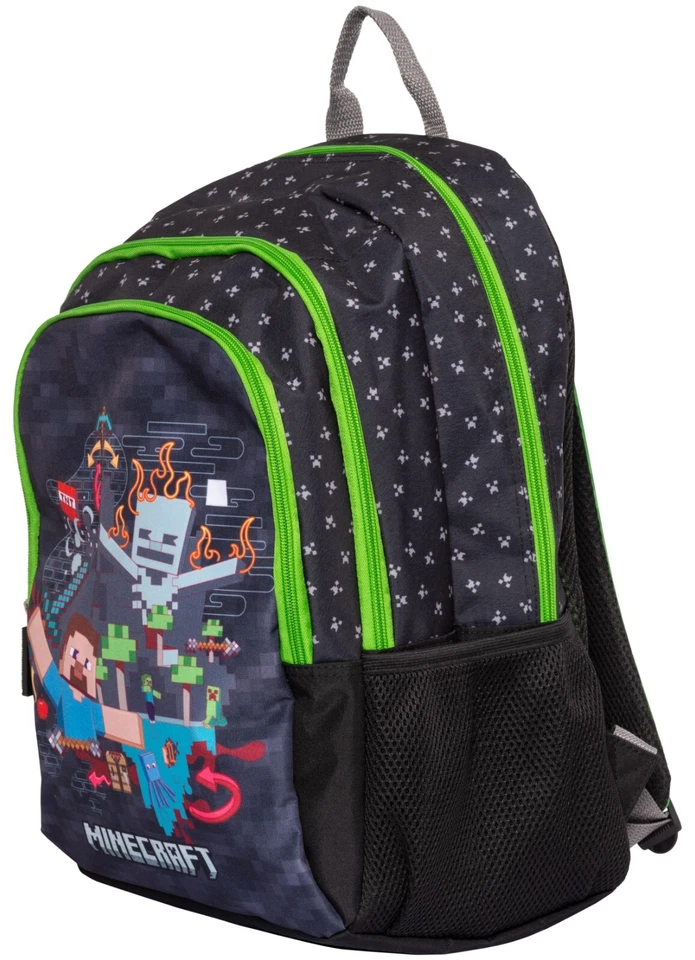 Minecraft - Rucksack - schwarz/grün - 42 cm (NEU & OVP!) - Bild 3 von 3