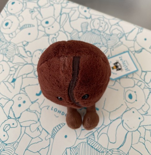 Jellycat Amuseables Coffee Bean NWT (Plush Only) Tiny! - Picture 5 of 10