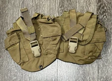 Lot Of 2 USGI USMC MOLLE II Coyote 1 QT Canteen GP Pouch 8465-01-532-2303 VGC