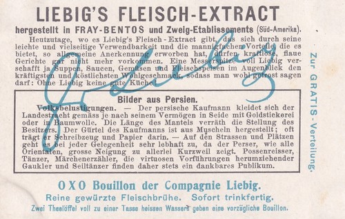 Liebig S905 6 cards In Persia pub. Antwerp in German (1907) - Picture 7 of 14