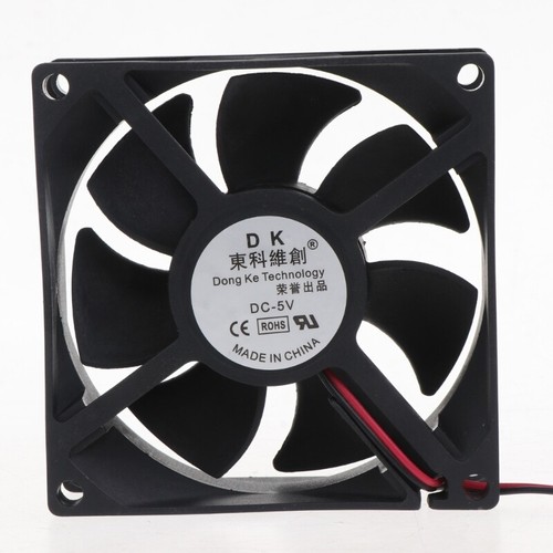 Sleeve Bearing Cooling Fan 80x80x25mm 2 Pin Chassis Radiator for Desktop for Cas - Afbeelding 4 van 11