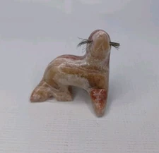 Stone Sea Lion Seal Hand Carved Figurine Ecuador