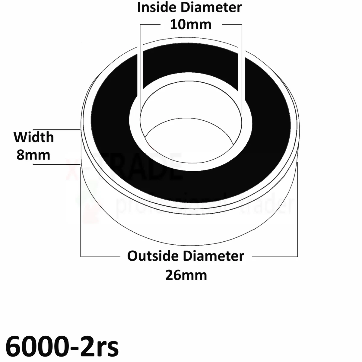 BEARINGS 6000 6015 2RS RUBBER SEALED Multi variations ALL SIZES