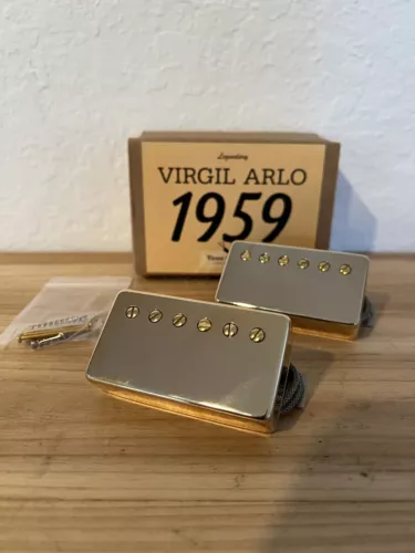Virgil Arlo Tan Label 1959 PAF Humbuckers. GOLD COVERS