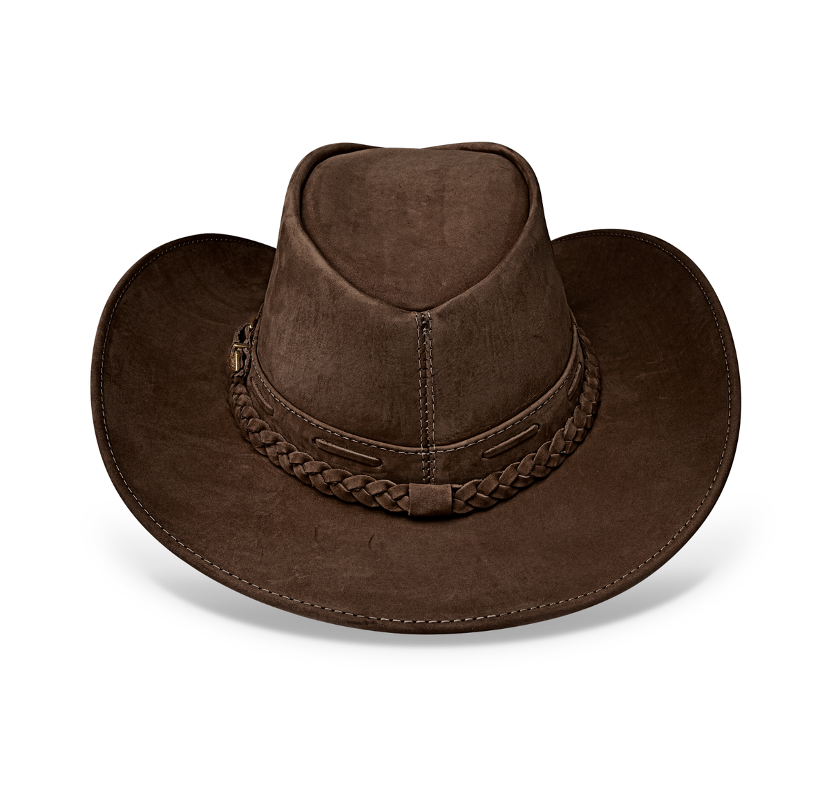 Australian Brown Western Outback Genuine Leather Cowboy Hat 